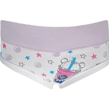 Dívčí spodní prádlo Dívčí bavlněné kalhotky Emy Bimba B2683 bílé velikost 4