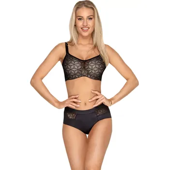 Podprsenka Moderní podprsenka s tylem Timo 042825 černá velikost 80H