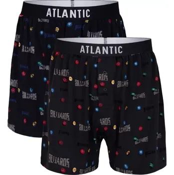 Trenýrky Bavlněné trenky pro muže Atlantic 2MBX-025 2pack grafit velikost L-50/52