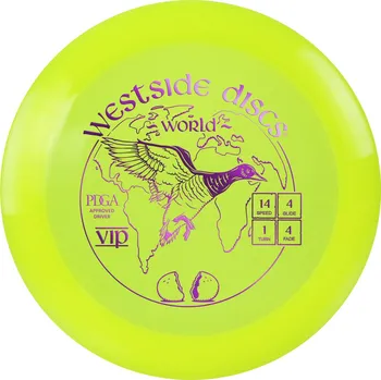 Disc golf Westside Discs WORLD VIP Barva: Růžová - transparentní, Váha: 171 g