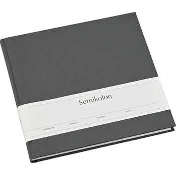 Diář Semikolon, Pamětní kniha Uni Eternity, tmavě šedá - Formadore