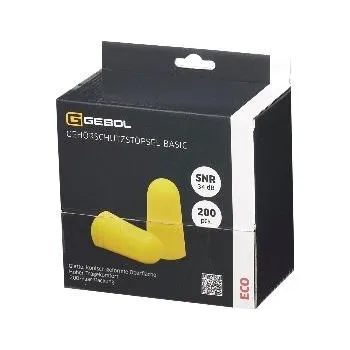 Chránič sluchu GEBOL špunty do uší Basic SNR = 34 dB obsah 200 párů