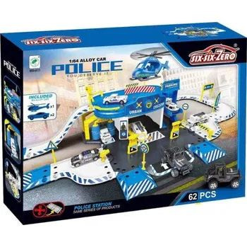 Figurka Policejní čerpací stanice – hrací set 62 ks
