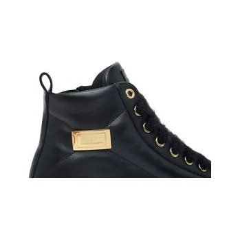 Dámské kozačky Elisabetta Franchi Polokozačky High Top Lace Up F4-A9E-0362-1251930 D Černá 35