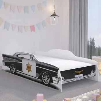 Dětská postel Policejní auto pro malého šerifa 140 x 70 cm