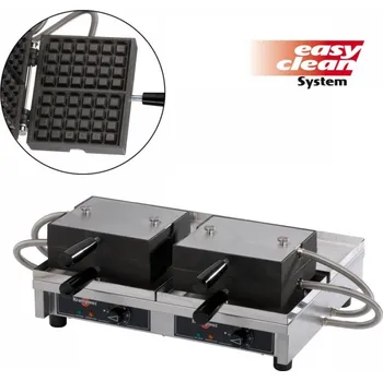 Vaflovač Vaflovač dvojitý elektrický Krampouz EasyClean, sklopný 180°, madlo I, 4x6 Brusel