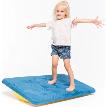 Balanční deska EMPIS Velká balanční deska Materiál čalounění: Odolná umělá kůže, Barva čalounění: Tmavě modrá