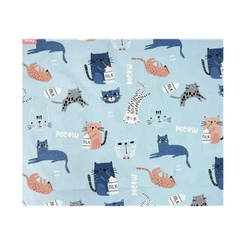 přikrývka EMPIS Zátěžová přikrývka - modré kočky Rozměry: S - 80x100 cm, Hmotnost: 4 kg