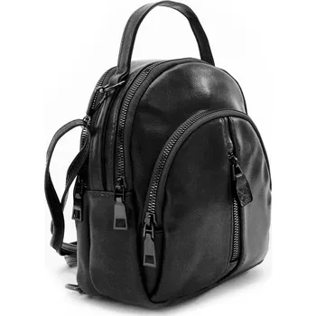 Městský batoh Černý stylový dámský batoh/kabelka Nalani