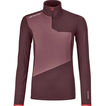 Ortovox Fleece Light Zip Neck Women's - winetasting L