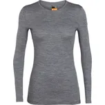 Icebreaker Women's 200 Oasis LS Crewe - gritstone heather L