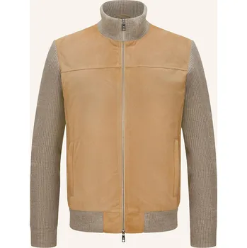 Milestone Pánská Kožená Bunda Msnicolas Ze Směsi Materiálů,...