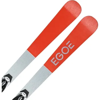 Sjezdové lyže EGOE DIP SL - červená + vázání Vist VM 412 černá 165