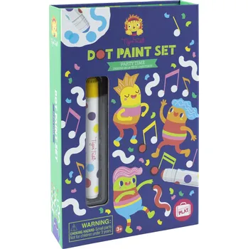 omalovánky Tiger Tribe Kreativní sada Dot Paint Set - Party Time