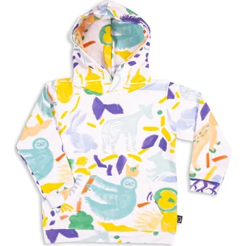 Chlapecká mikina Wouki Dětská mikina WASHI - blue jungle 92