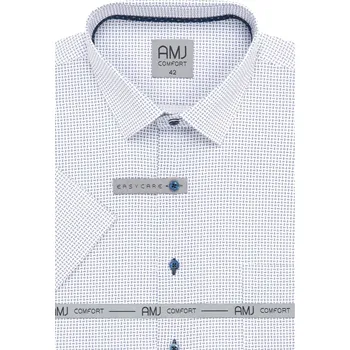 Pánská košile Elegantní košile pro muže AMJ Comfort VKBR 1378 bílo-navy velikost 44