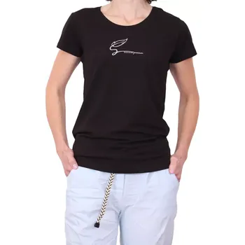 Dámské tričko Dámské černé tričko Scharf 25054 velikost L