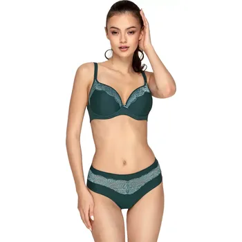 Dámské spodní prádlo Podprsenka Timo z kolekce Moonlight Pine Beauty Bra 042837 tm. zelená velikost 70G