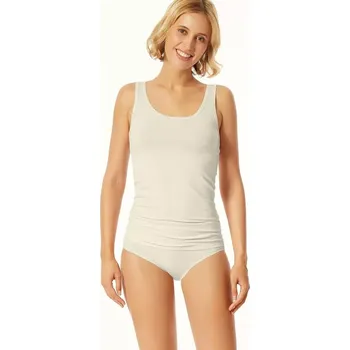 Dámský top Uncover by SCHIESSER na širší ramínka 173968 cream velikost XXL