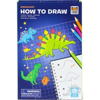 omalovánky Tiger Tribe How to Draw - Dinosaurs (New Design)