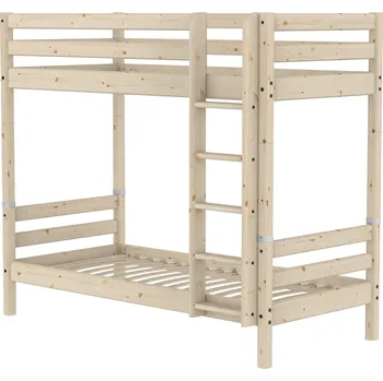 Dětská postel Flexa Bunk bed high Straight Ladder Untr. 200x90