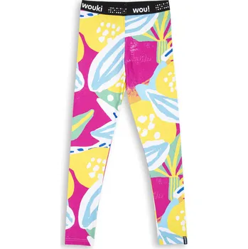 Dívčí legíny Wouki Dětské legíny Hibiki - Yellow 104