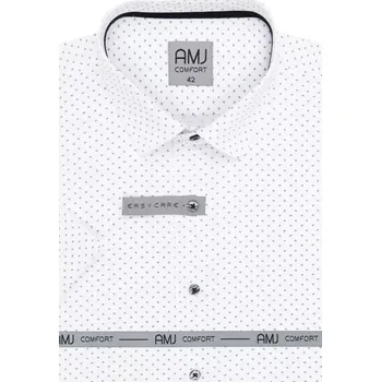 Pánská košile Elegantní košile pro muže AMJ Comfort VKBR 1277 bílo-grafit velikost 41