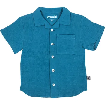 Wouki Dětská košile Raiden - Dark aquamarine 122