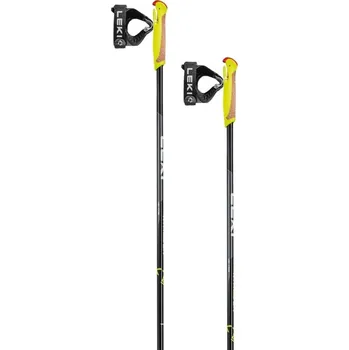 Běžkařská hole Leki XTA 5.5 Jr. - black/white/neon yellow 100