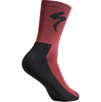 Pánské ponožky Specialized Primaloft Lightweight Tall Logo Sock - maroon 36-39