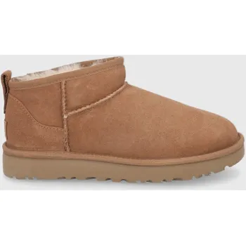 Dámská zimní obuv Semišové sněhule UGG Classic Ultra Mini, 40, hnědá, 82X