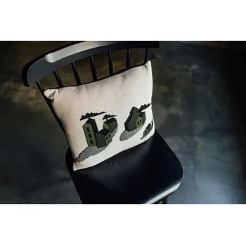 Obraz Sbcr Domky - olive polštář uni