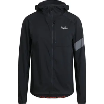 Cyklistická bunda Rapha Men's Trail Lightweight Jacket - Black/Light Grey M