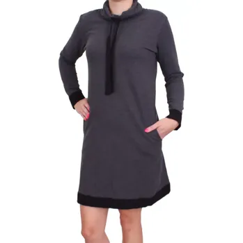 Dámské šaty Dámské šaty Orange Point do stojáčku 2428 grafit velikost L