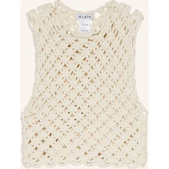 Alaïa Dámský Cropped Top, režná, 36