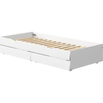 Příslušenství pro dětskou postel a kolébku Flexa Výsuvné lůžko Flexa - White s dvěma zásuvkami