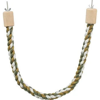 Hračka pro ptáka Houpačka bavlněné lano JUMBO 75cm/30mm