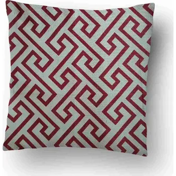 Polštář Povlak na polštářek Geometry červený 1 - 40x40 cm