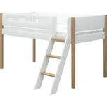 Flexa Zvýšená postel Flexa - Nor s šikmým žebříkem