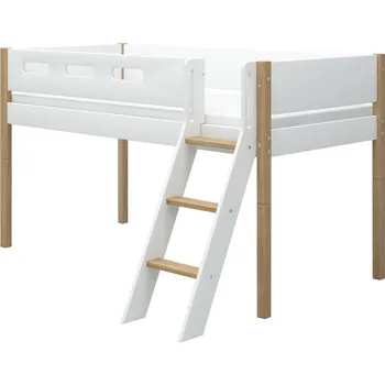 Dětská postel Flexa Zvýšená postel Flexa - Nor s šikmým žebříkem