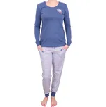 Dlouhé pyžamo pro ženy Pleas 180756 jeans velikost XL