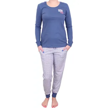 Dámské pyžamo Dlouhé pyžamo pro ženy Pleas 180756 jeans velikost XL