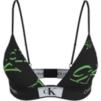 Podprsenka Calvin Klein bezkosticová podprsenka QF77217E černo-zelená velikost XL