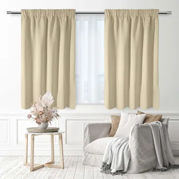 Závěs Zatemňovací závěs s řasící páskou "BLACKOUT" 135x180 cm MARIGOT světle béžová (cena za 1 kus) MyBestHome