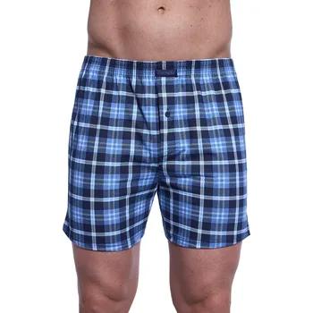 Boxerky Bavlněné trenýrky do podkovy Cornette Comfort 002/317 navy-jeans kostka velikost 5XL-70/72