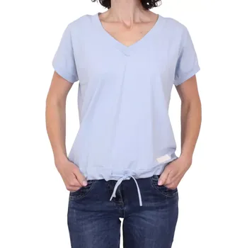 Dámské tričko Dámské triko s výstřihem do V M6147 modré velikost S/M