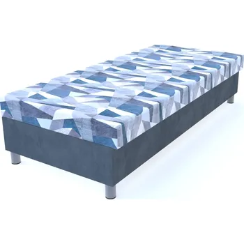 Postel Válenda Holm/šedá lamelová s HR matrací na nohách