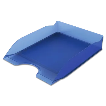 Kancelářský odkladač Durable Basic, transparentní - transp. modrá
