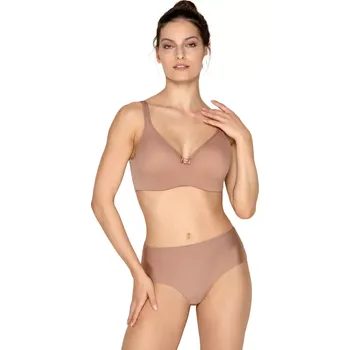Podprsenka Bezešvá podprsenka Cinnamon Nude se skrytými kosticemi 041840 nugát velikost 70J