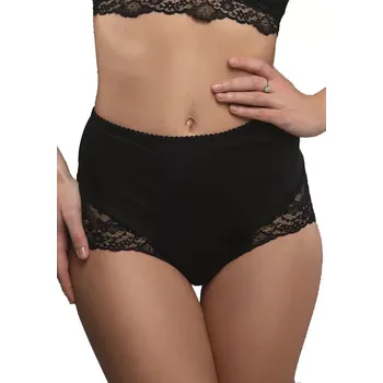Dámské spodní prádlo Vyšší kalhotky s mírně stahujícím efektem Fantasy 15831 černé velikost M-38/40